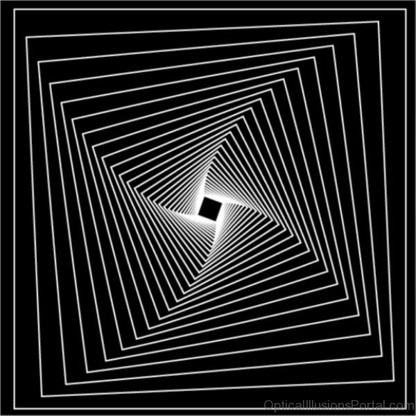 White Lines Optical Illusion