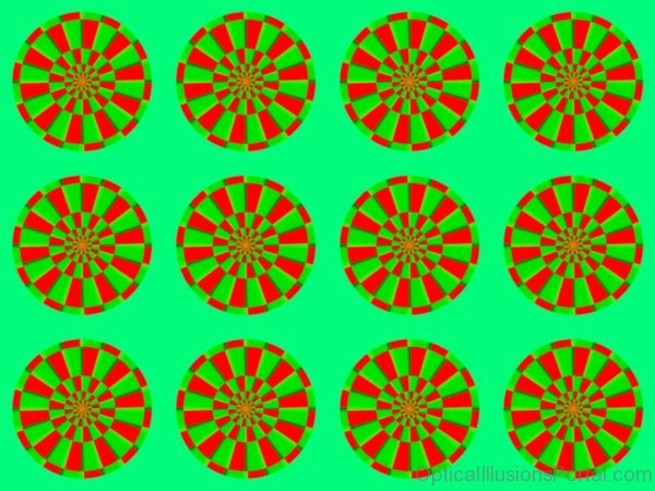 Xmas Disks Illusion