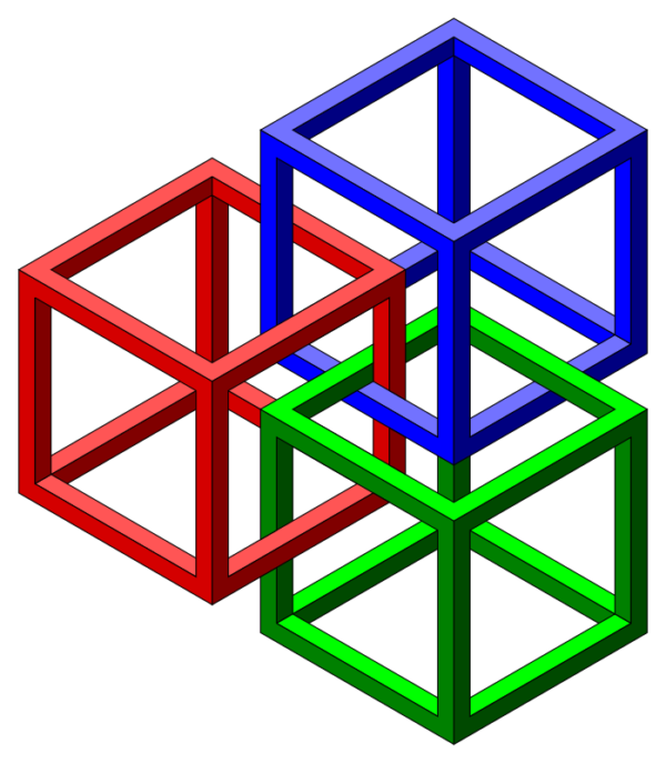 Cubes Impossible Geometry Optical Illusion