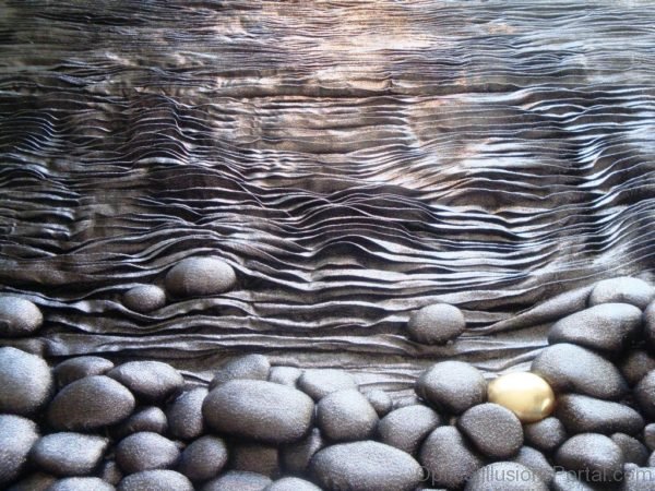 3D Textile Stones Illusion