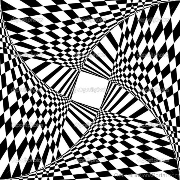 Abstract background with optical illusion effect