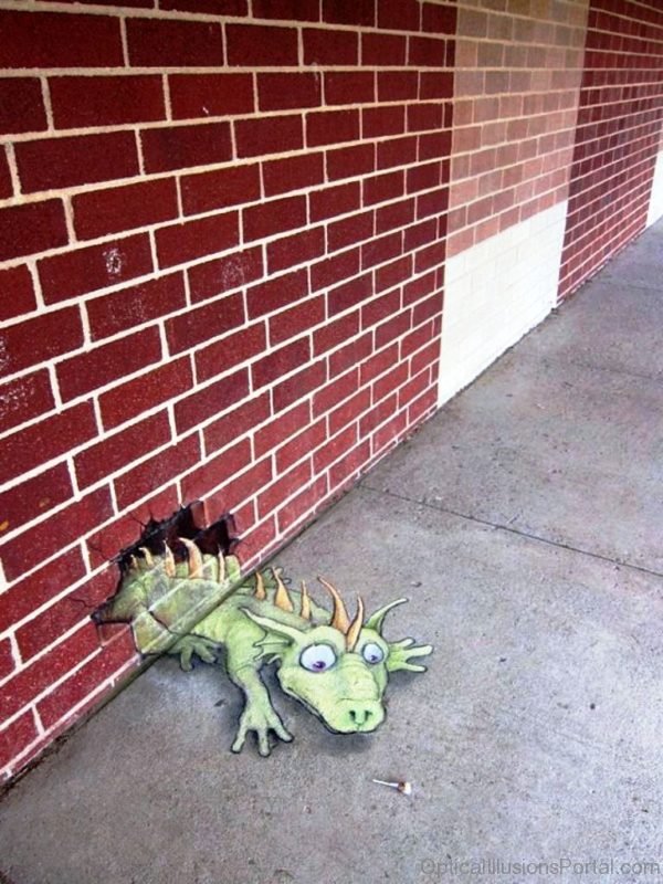 Animal Chalk Drawing