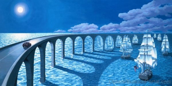 Bridge Or Ships Illlusion By Rob Gonsalves