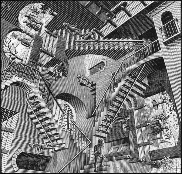 Never Ending Staircase by M.C. Escher