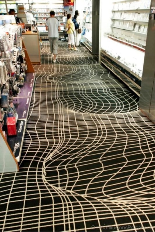 Optical Illusion Carpet