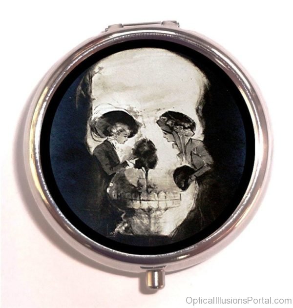 Skull Illusion Metamorphic Victorian