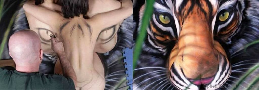 tiger optical illusion