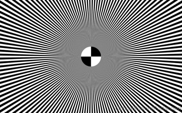 Illusion black and white to color wallpaper 1