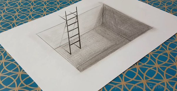 3d Ladder Optical Illusion