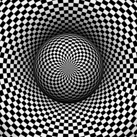 Circle in Box Optical Illusion