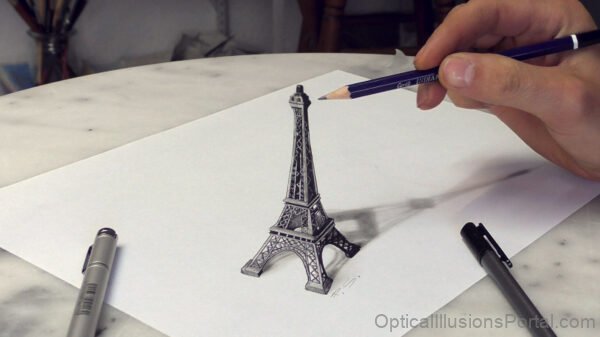 Eiffel Towe Optical Illusions