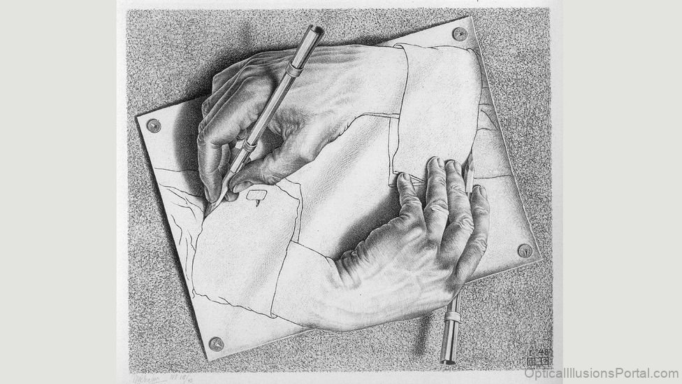 Hands Optical Illusion 