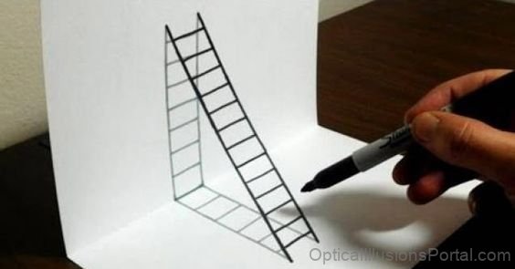 Ladder Optical Illusion 