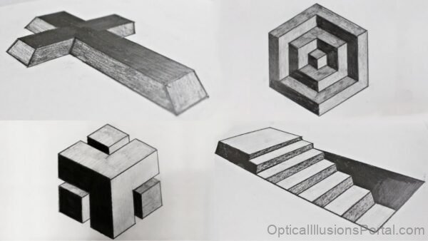 Optical Illusion Drawings