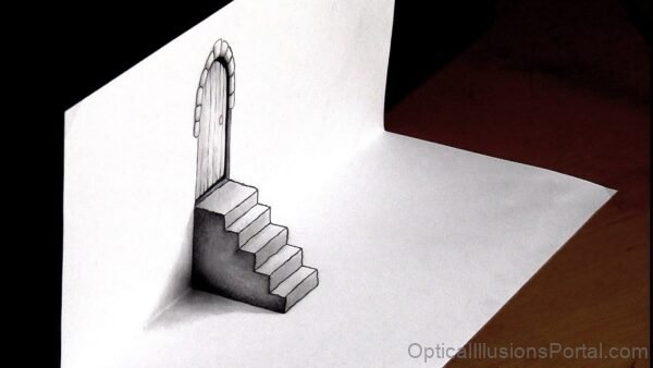 Optical Illusion Gate Stairs 