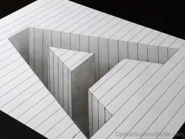 Optical Illusion Letter A