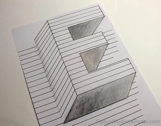 Optical Illusion Letter E