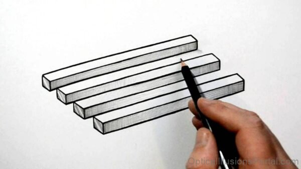 Sticks Optical Illusion 