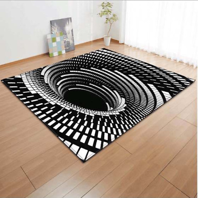 3d Bottomless Hole Area Rug Rectangular Optical Illusion