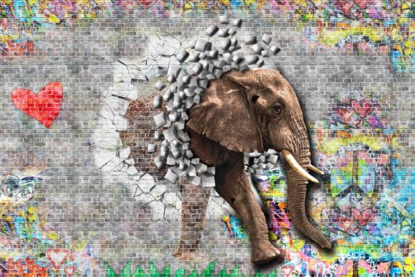 Optical illusion Elephant Art